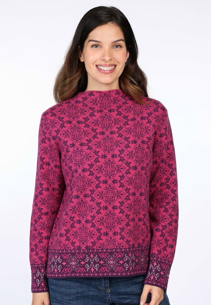 Strickpullover Dorita - deep purple
