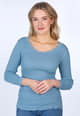 3/4-Arm-Shirt Lynn  - swedish blue