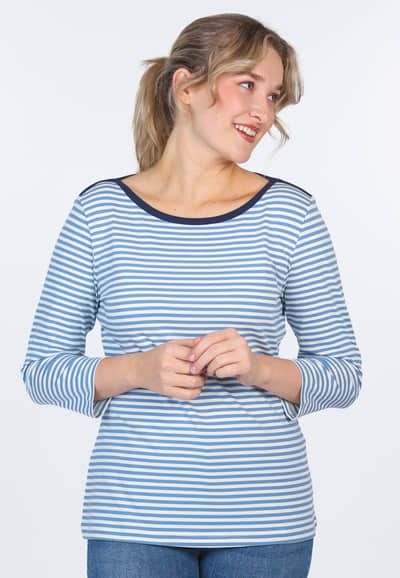 3/4 Arm-Shirt Daria  - swedish blue