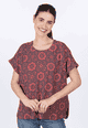 Bluse Maisy ornamental - ebony