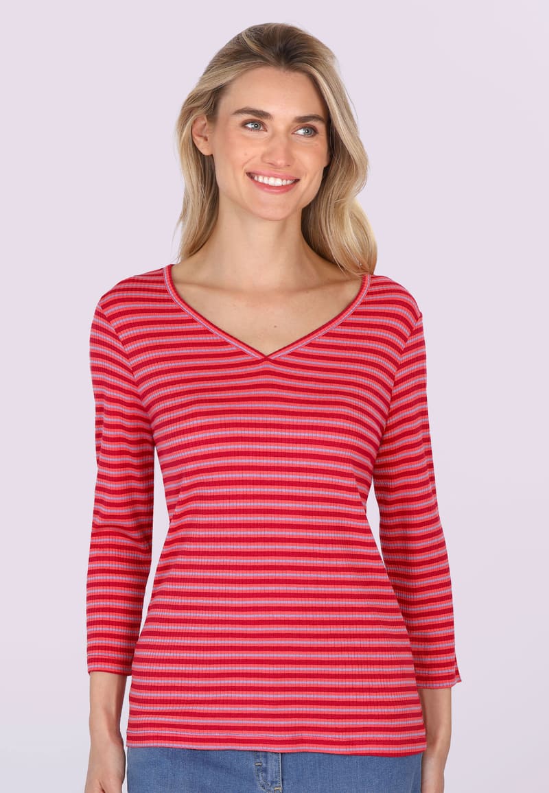 3/4-Arm-Shirt Myoso - cerise