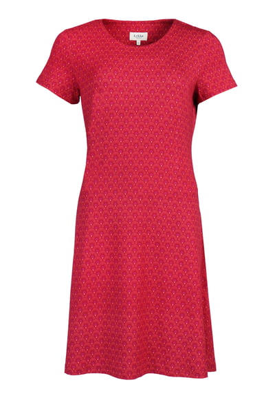 Dress Jolie spring bow - rubin