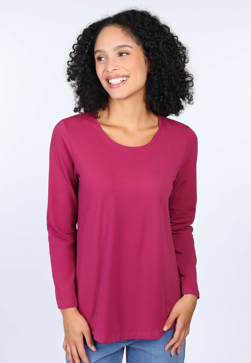 Langarmshirt Nore - red wine