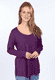 Langarmshirt Bilima  - deep purple