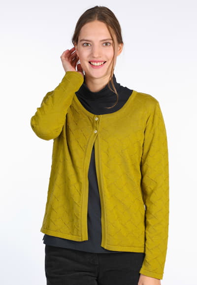 Strickjacke Liesel - green moss