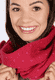 Strickschal Sabet Snowflake  - rubin