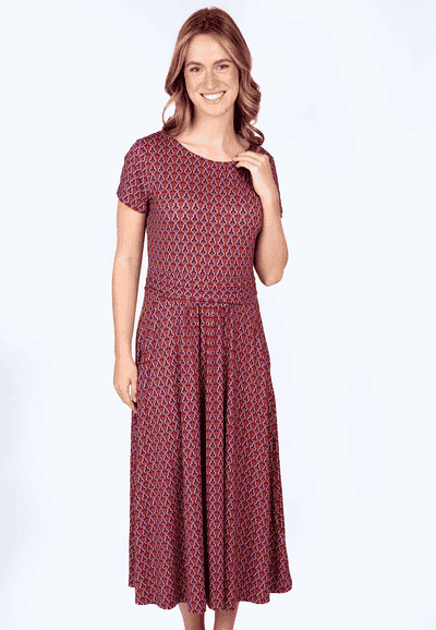 Kleid Malind geo  - deep purple