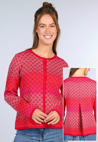 Strickjacke Kadir gradient  - rubin