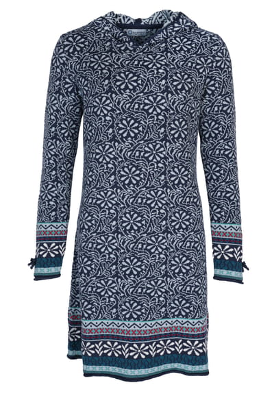 Strickkleid Helle Flower - navy