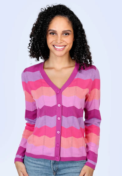Strickjacke Carlott - raspberry