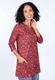 Tunika Kareena poppy - deep purple