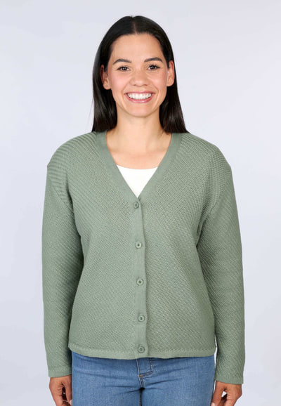 Strickjacke Lorainna - salbei
