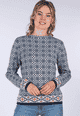 Strickpullover Dorit nordic  - navy