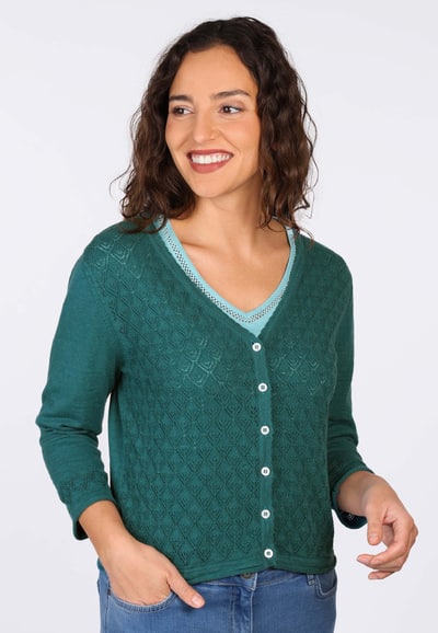 Strickjacke Lisarah  - ocean
