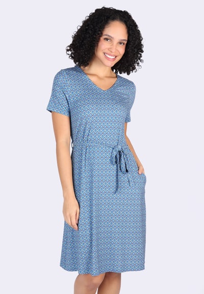 Kleid Jasira spring bow  - lagoon