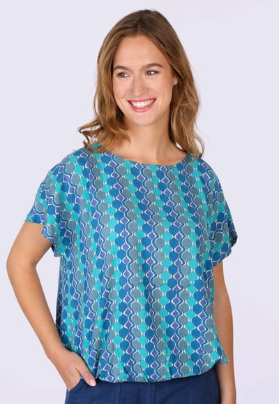 Bluse Meren  - ocean