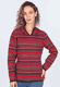 Strickpullover Abella Ikat - plum