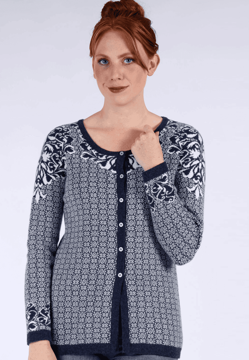 knitted cardigan Alexandra - navy