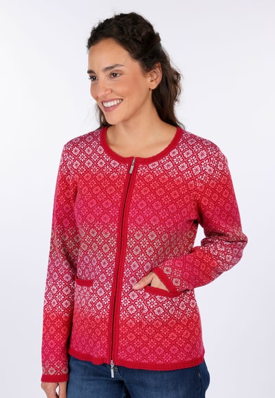 Strickjacke Medi Gradient  - cerise