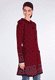 Strickmantel Ann  - dark grape