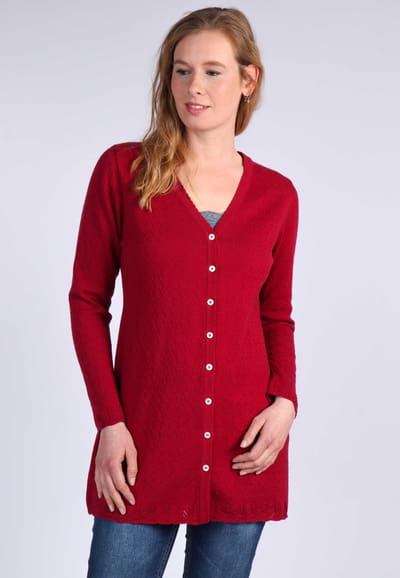 Strickjacke Angela - wine