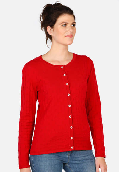 Strickjacke Lissy - poppy