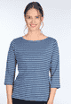 3/4-Arm Shirt Pitta - navy