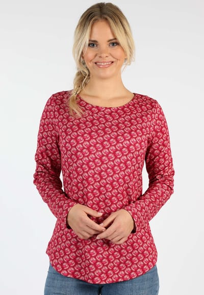 Langarmshirt Ninima  - rubin