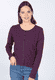 Strickjacke Manola  - deep purple