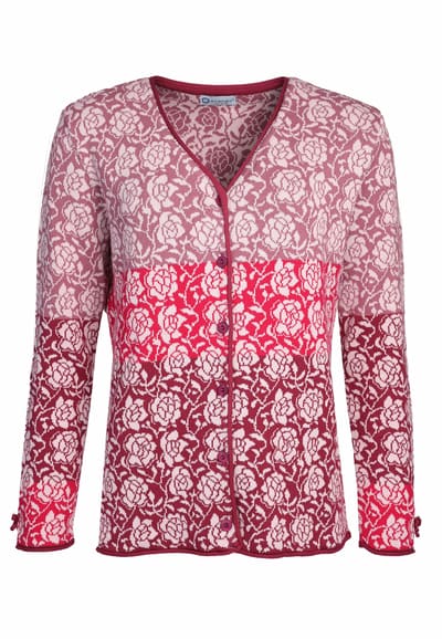Strickjacke Christa Roses - purple
