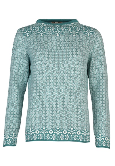 Strickpullover Dorit geo - deep ocean