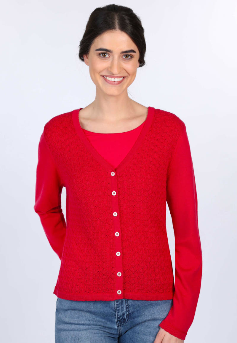 Strickjacke Amily  - rubin