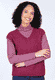 Strickpullunder Charlena  - red wine