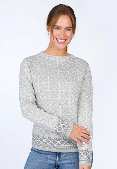 Strickpullover Dorit nordic - ash grey