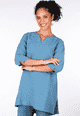 Leinentunika Tiara - swedish blue