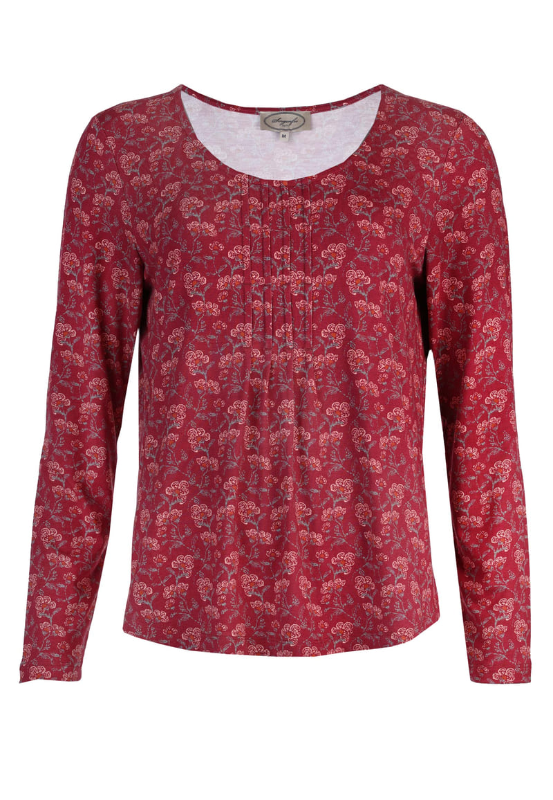 Langarmshirt Malyara - wine