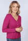 Strickjacke Lindara solid - raspberry