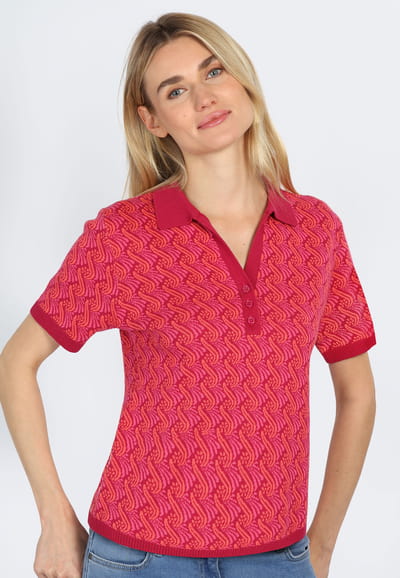 Strickpullover Hannjah - cerise