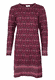 Strickkleid Suri damast  - plum