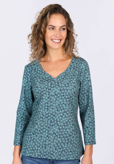 3/4-Arm Shirt Polinchen Clover - navy