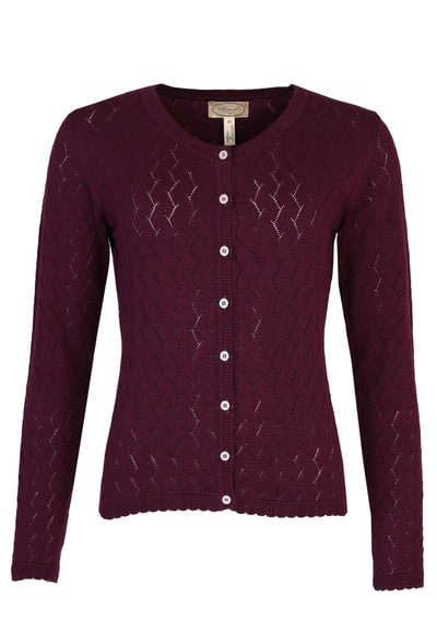 Strickjacke Malwine - plum