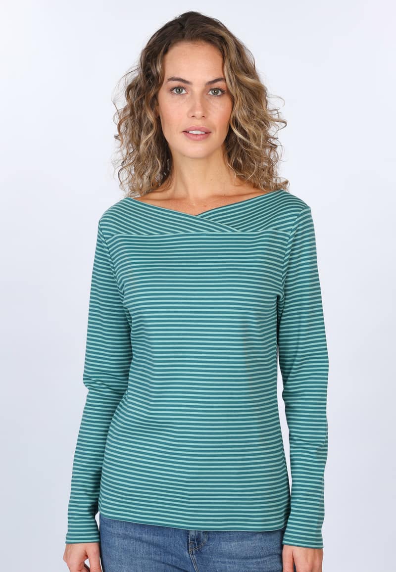 Langarmshirt Kajsa  - bottle green