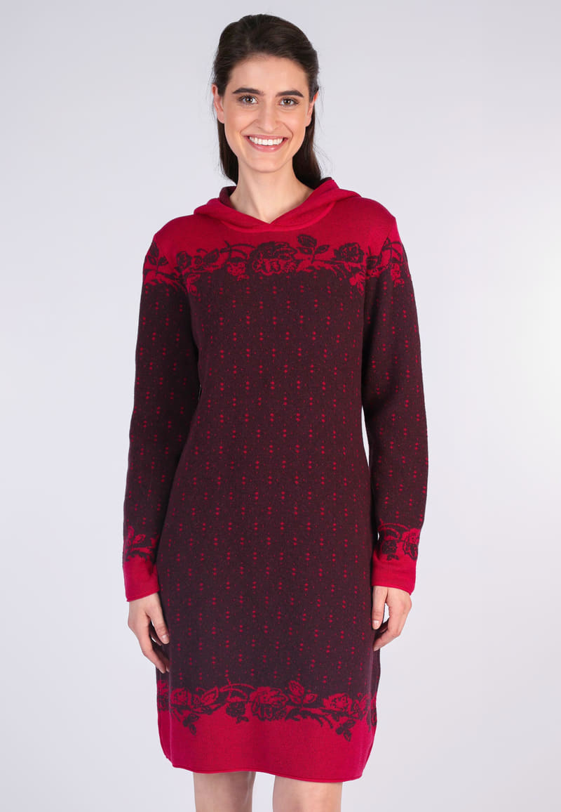 Strickkleid Astorie - dark grape