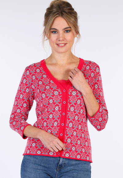Strickjacke Casia - azalea