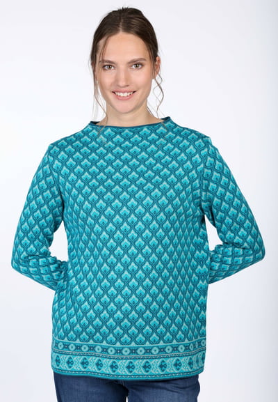 Strickpullover Sofia tulip  - lake