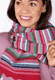 Strickschal Salma Multi  - rubin