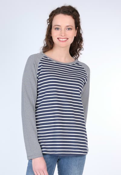 Sweater Wiebka stripe - navy