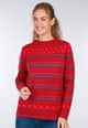 Strickpullover Sofia rose - rubin