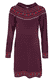 Strickkleid Astoria Flower - plum