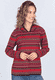 Strickpullover Abella Ikat - plum
